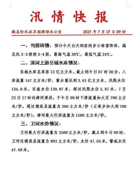 最新汛情快报观点深度论述